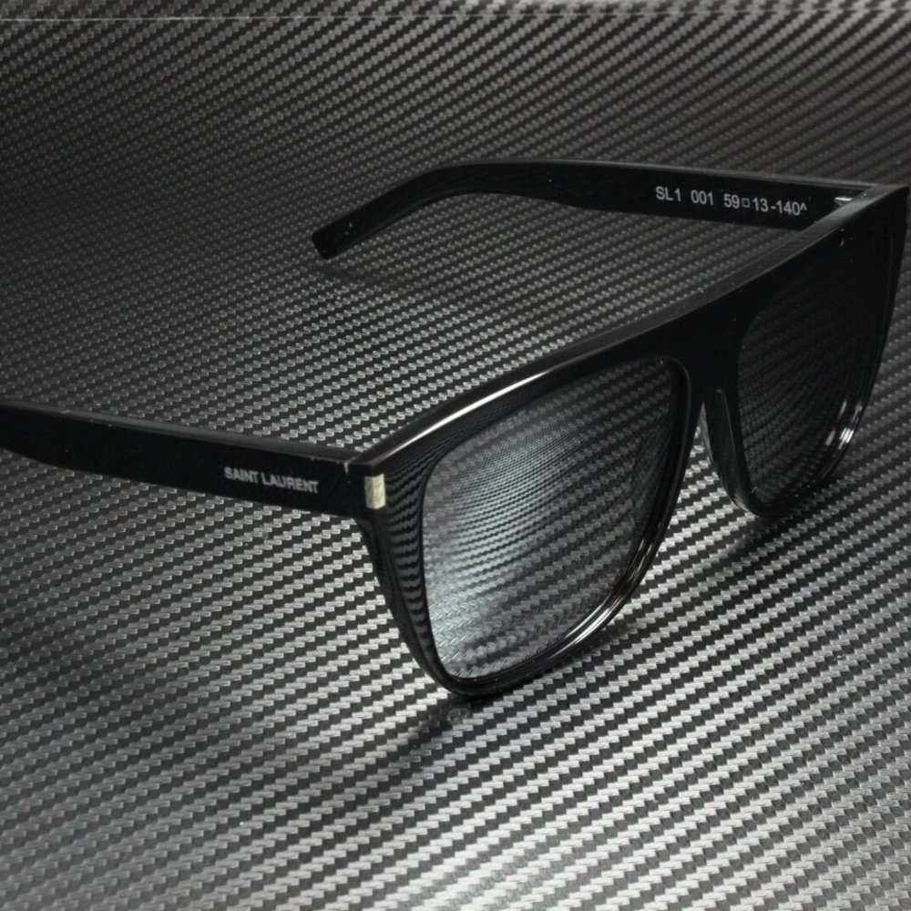 Saint Laurent Unisex Black and Grey Sunglasses! - Picture 3 of 4